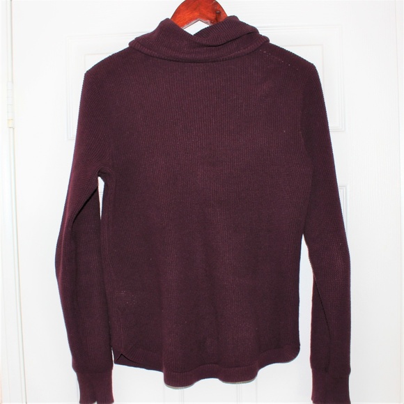 Ralph Lauren Maroon Cowl Neck Pullover Sweater - Picture 2 of 4